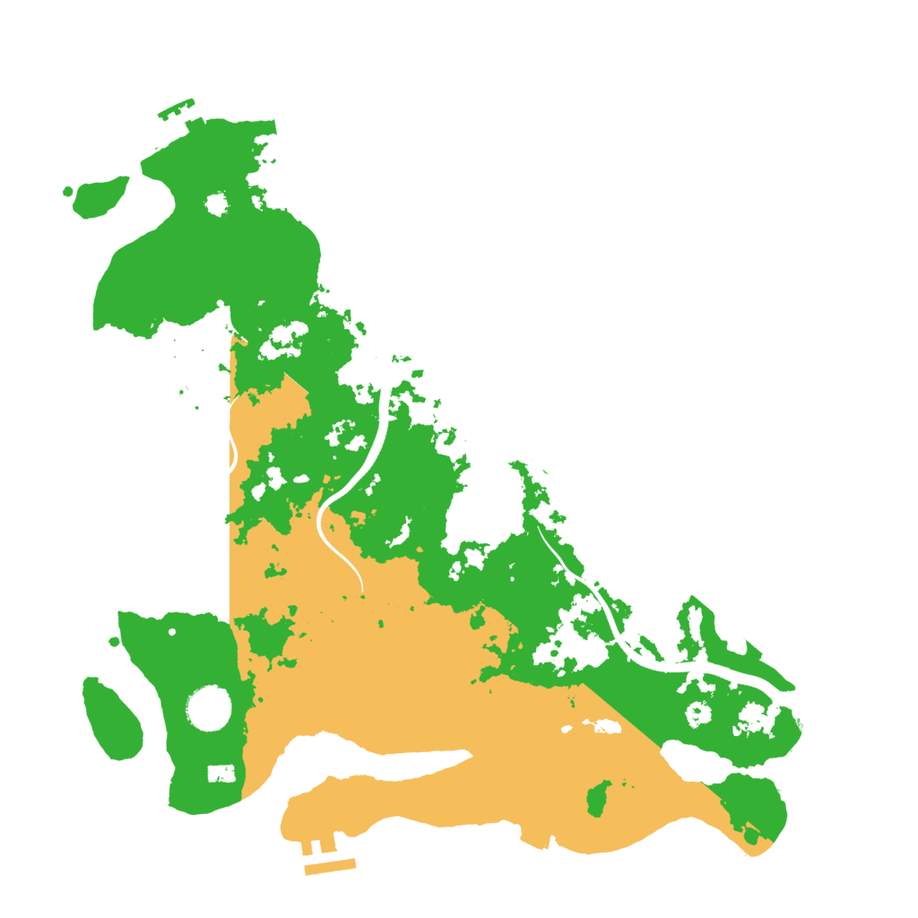 Biome Rust Map: Procedural Map, Size: 3615, Seed: 43805534
