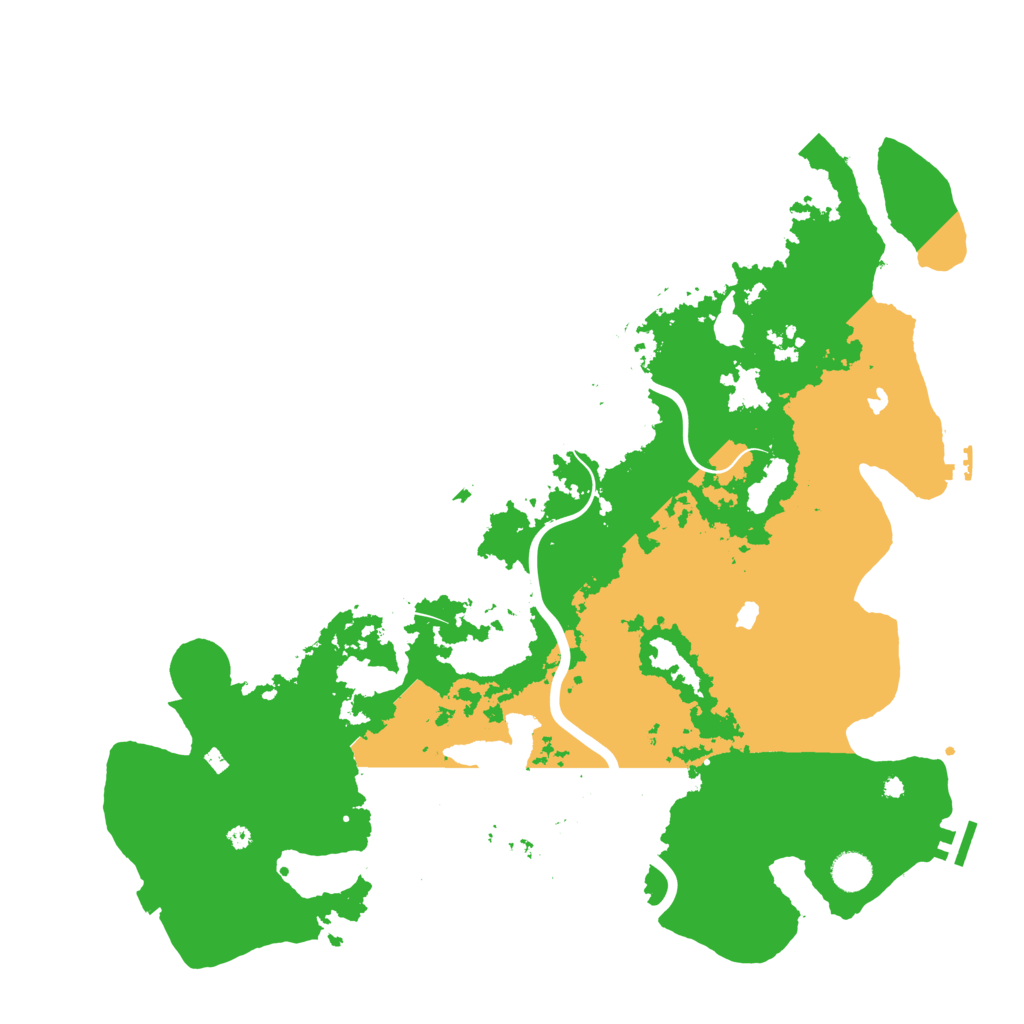 Biome Rust Map: Procedural Map, Size: 4500, Seed: 76967664