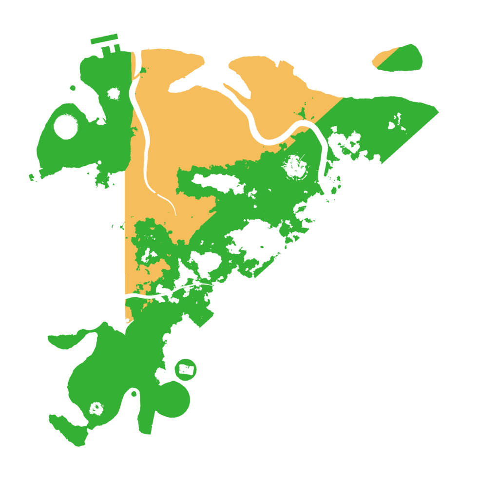 Biome Rust Map: Procedural Map, Size: 3700, Seed: 95631014