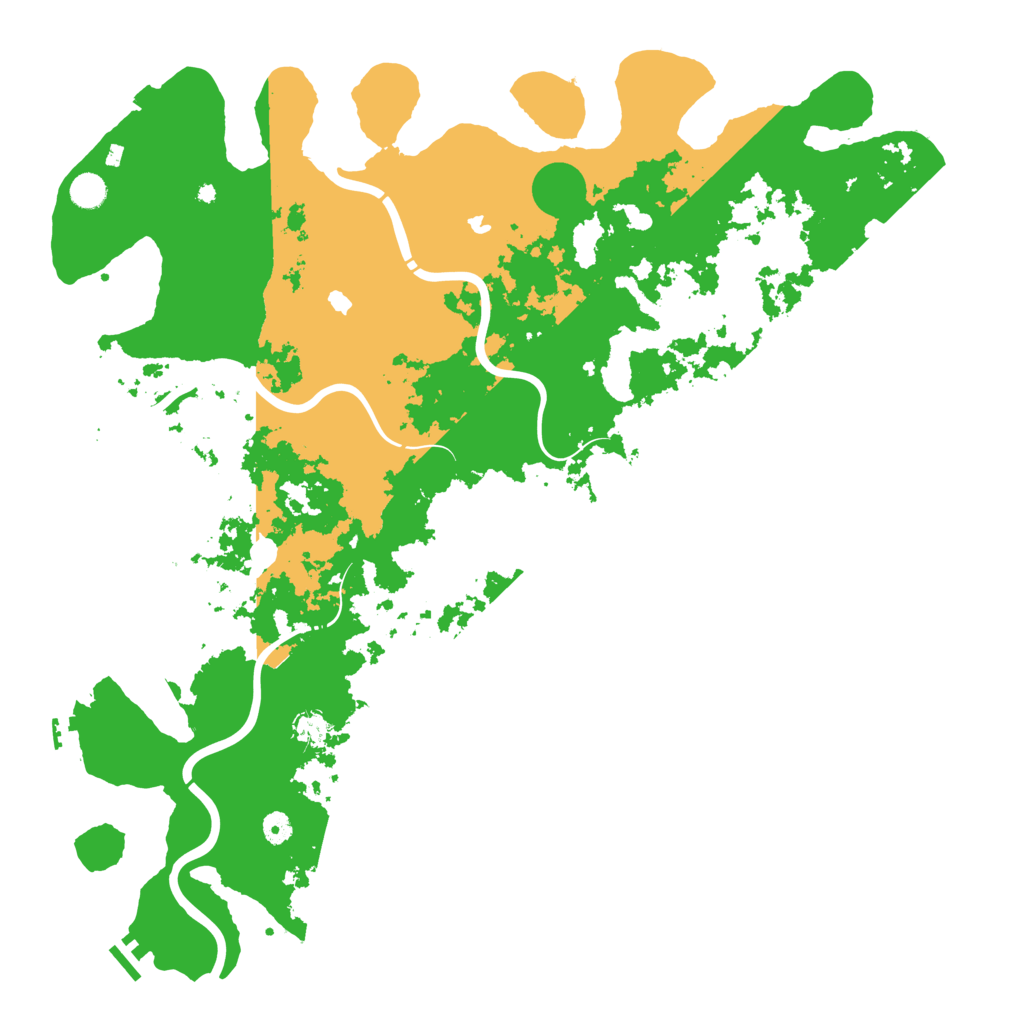 Biome Rust Map: Procedural Map, Size: 5000, Seed: 3456572