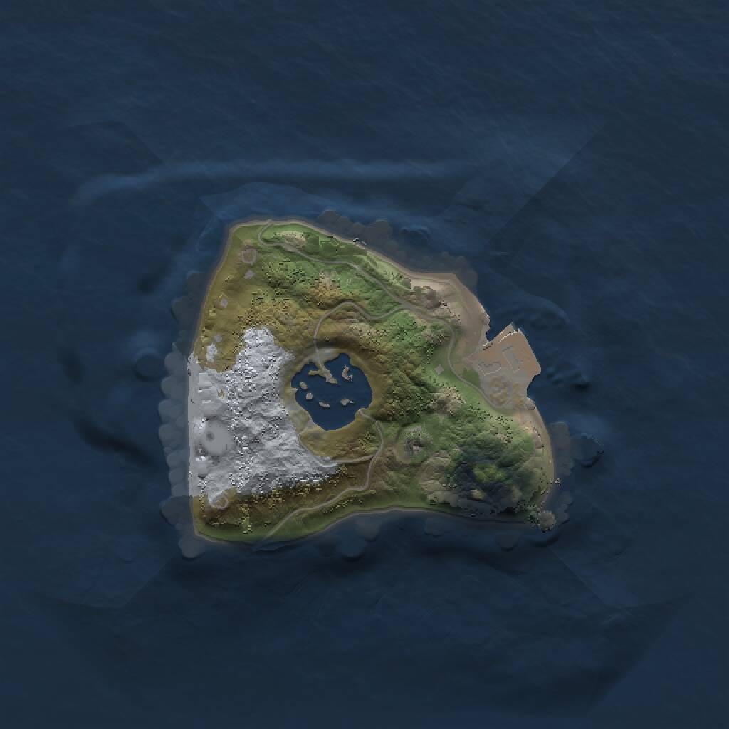 Rust Map: Procedural Map, Size: 1500, Seed: 2325667, 2 Monuments