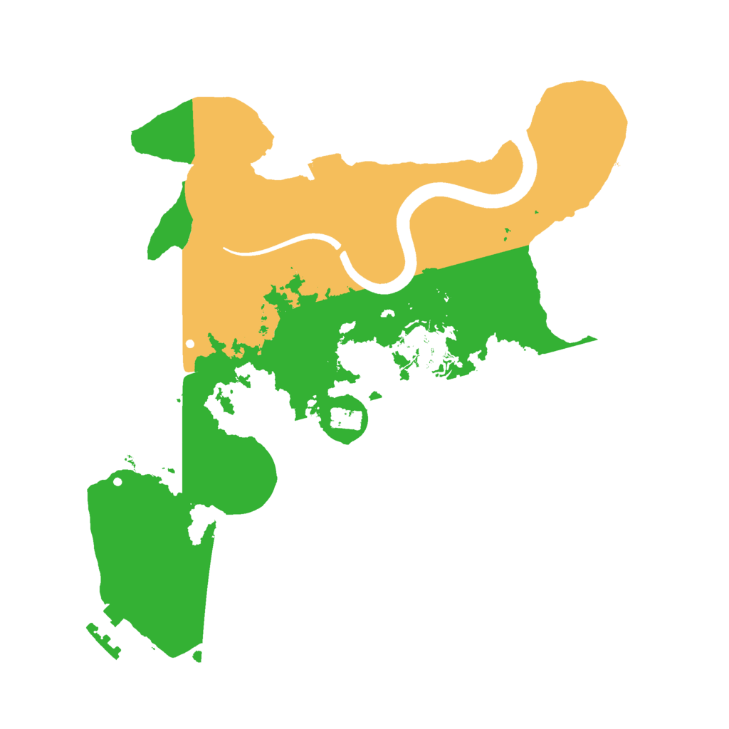 Biome Rust Map: Procedural Map, Size: 2500, Seed: 737161334