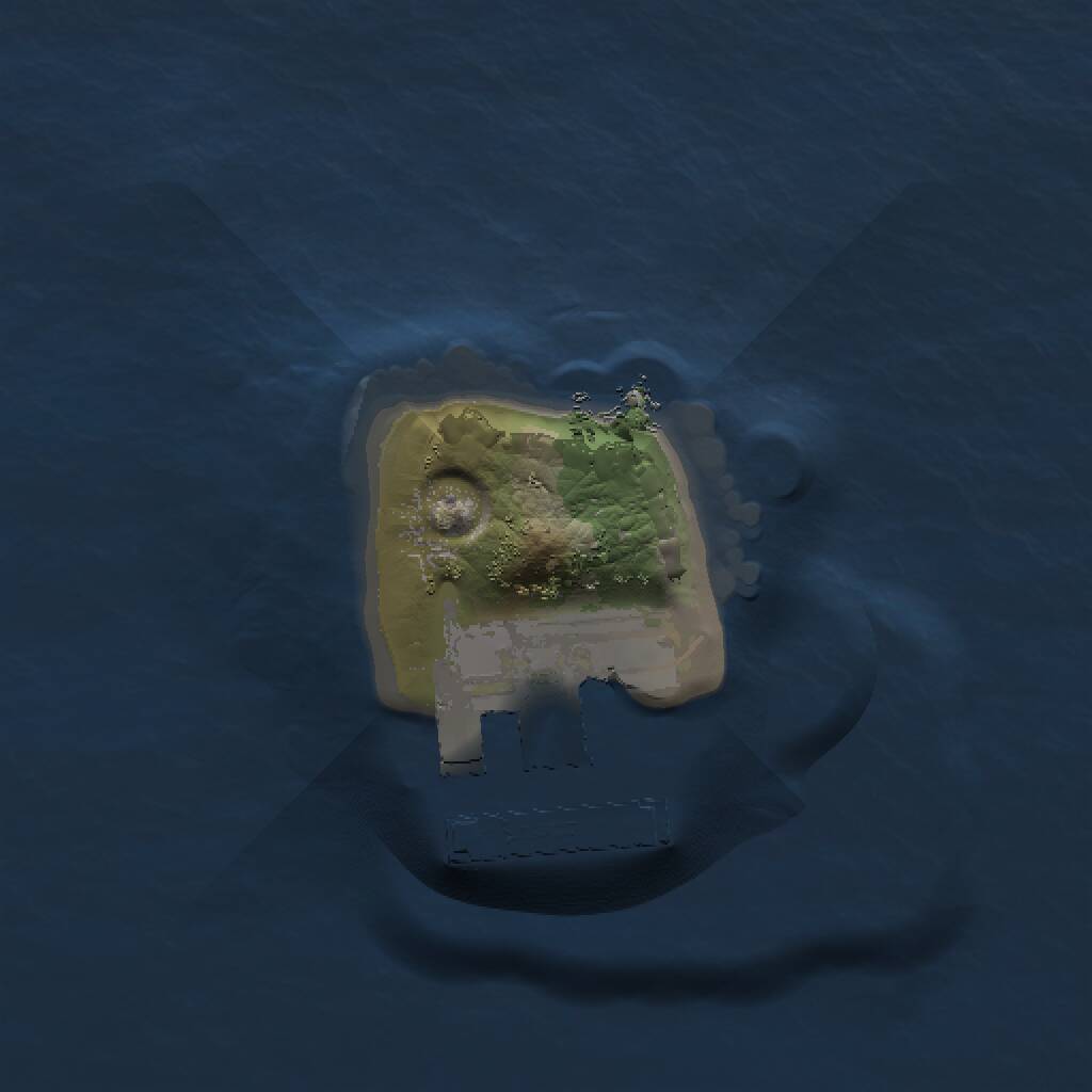 Rust Map: Procedural Map, Size: 1000, Seed: 389402664, 2 Monuments