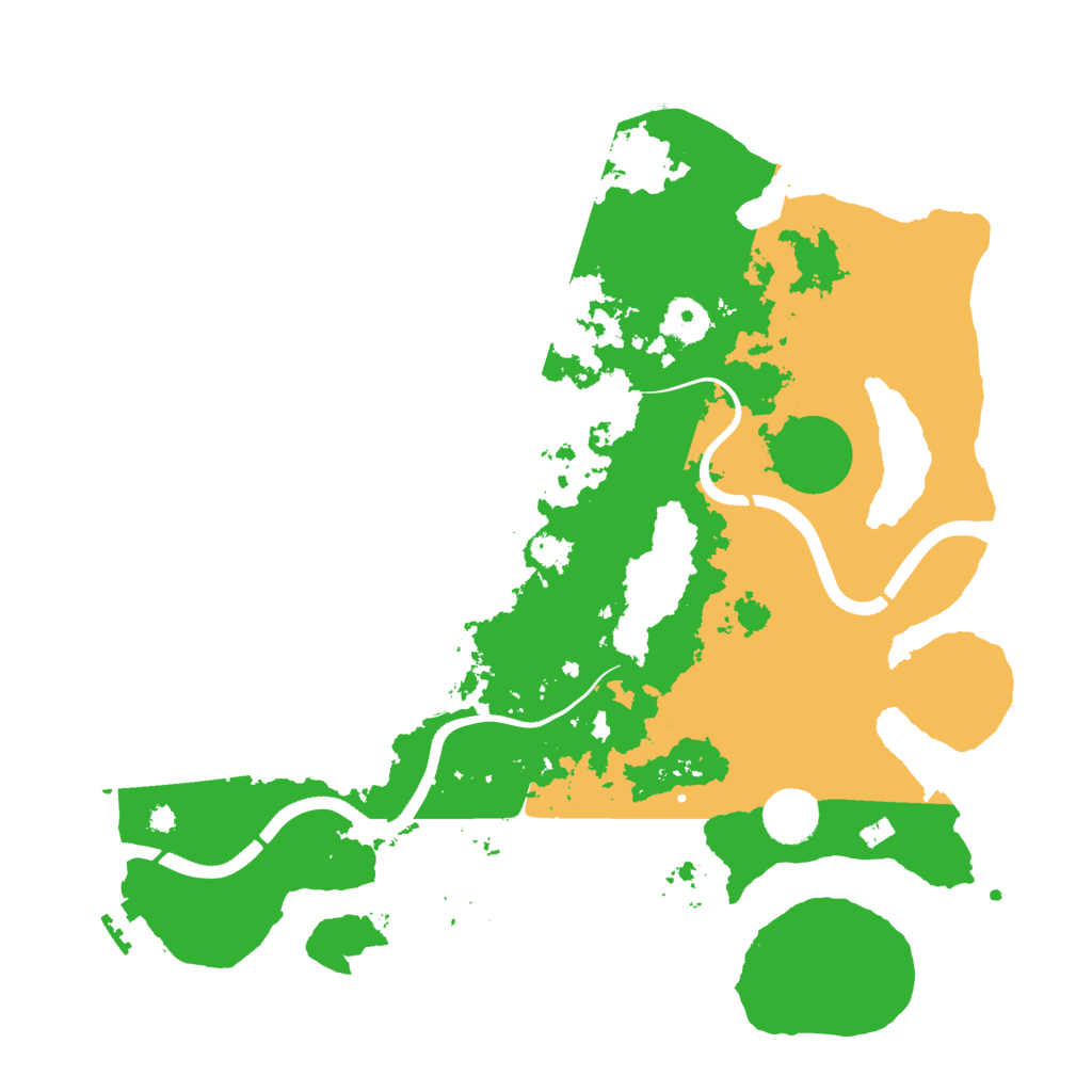 Biome Rust Map: Procedural Map, Size: 3700, Seed: 344105251