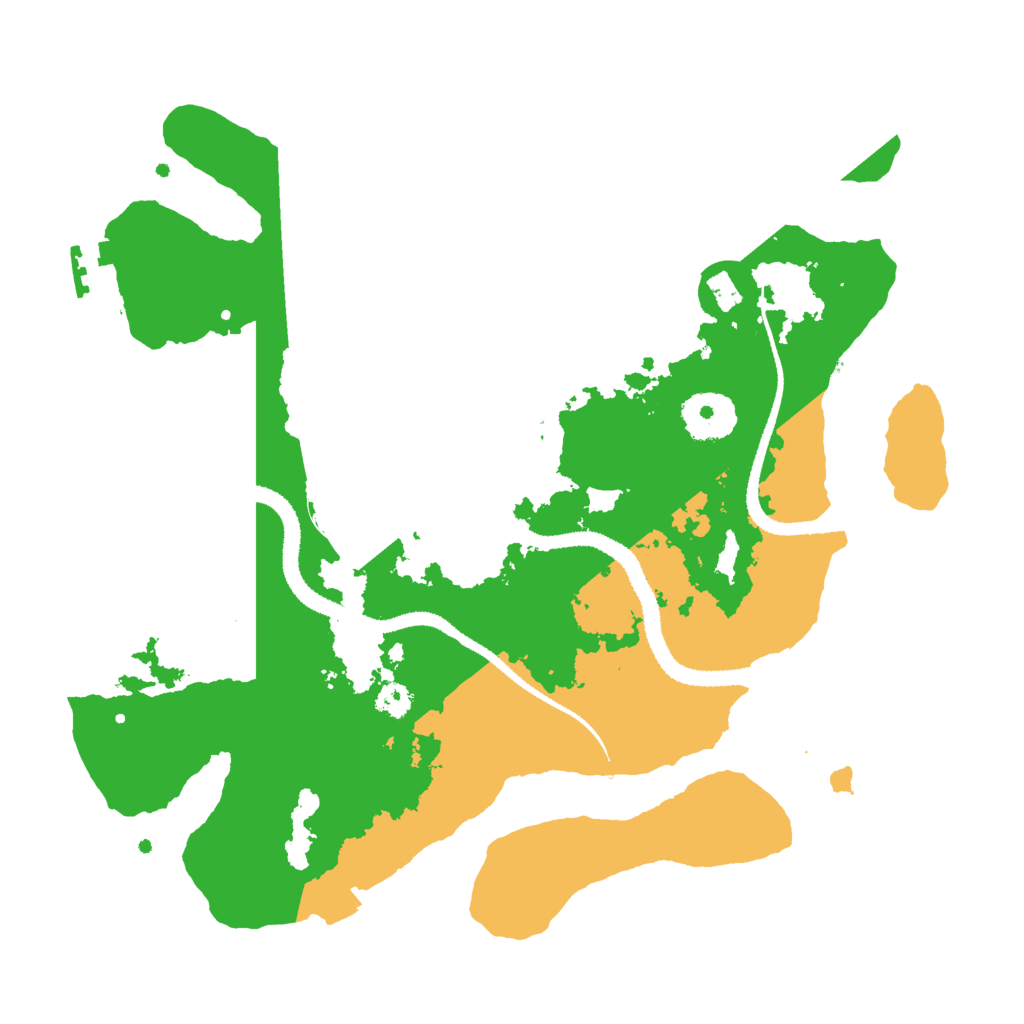 Biome Rust Map: Procedural Map, Size: 3000, Seed: 523462