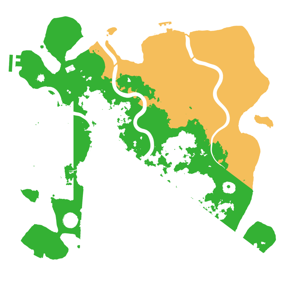 Biome Rust Map: Procedural Map, Size: 3500, Seed: 2102788092