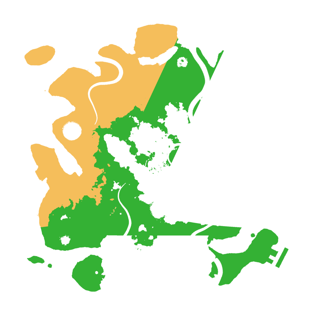 Biome Rust Map: Procedural Map, Size: 3000, Seed: 4497