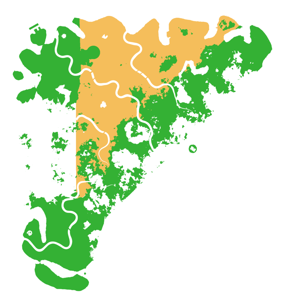 Biome Rust Map: Procedural Map, Size: 6000, Seed: 74395624