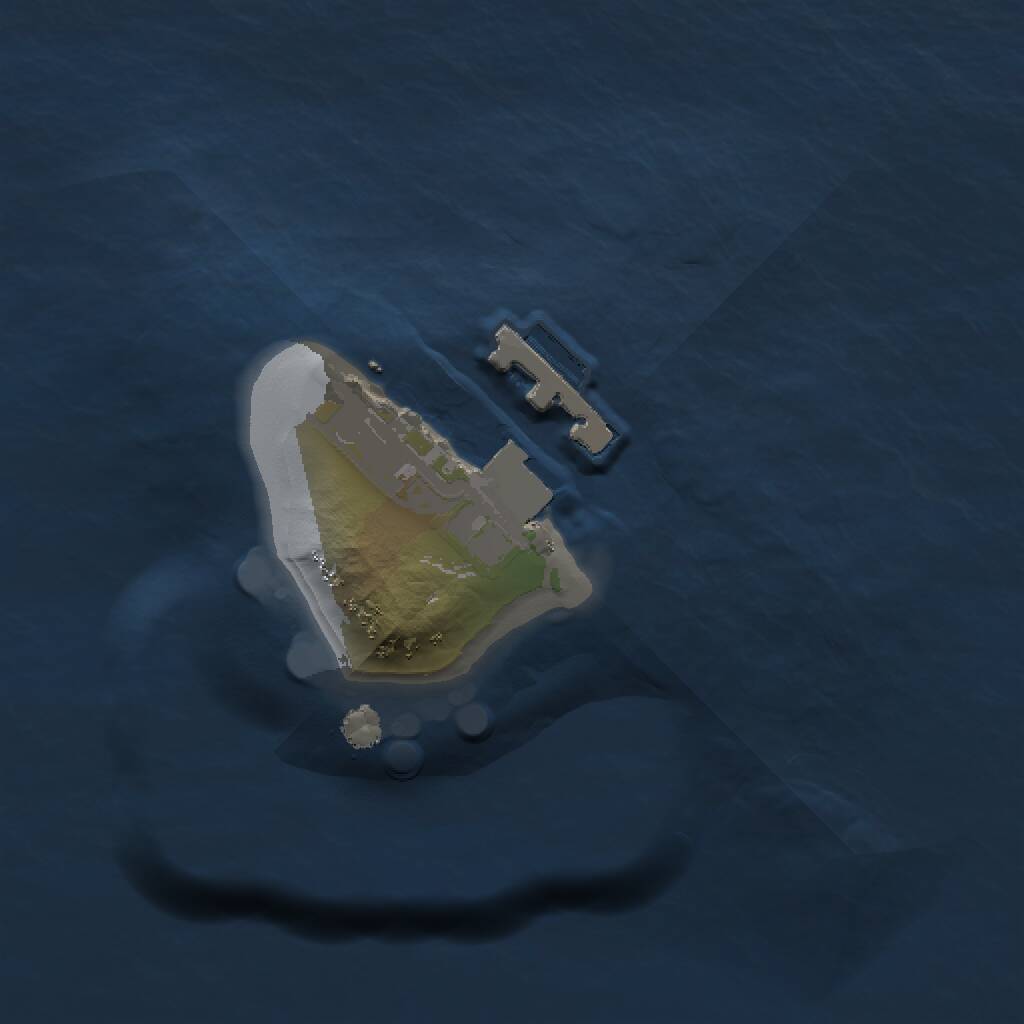 Rust Map: Procedural Map, Size: 1000, Seed: 123971254, 2 Monuments