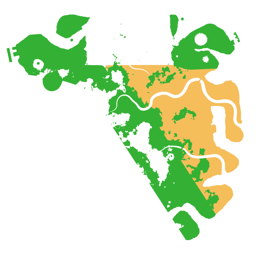 Biome Rust Map: Procedural Map, Size: 3700, Seed: 1266636557