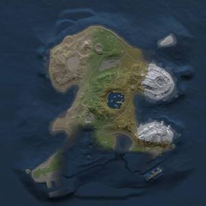 Thumbnail Rust Map: Procedural Map, Size: 1800, Seed: 1223695150, 5 Monuments
