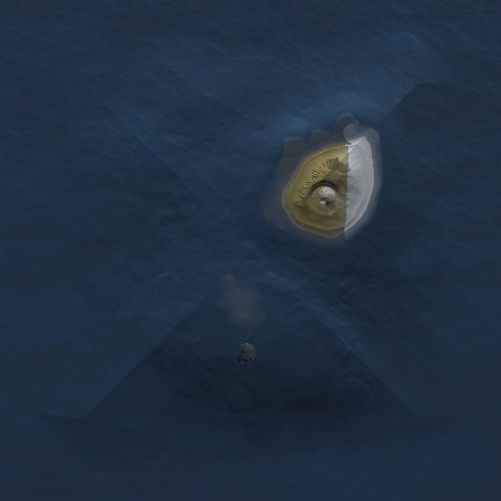 Rust Map: Procedural Map, Size: 1000, Seed: 860365828, 1 Monuments