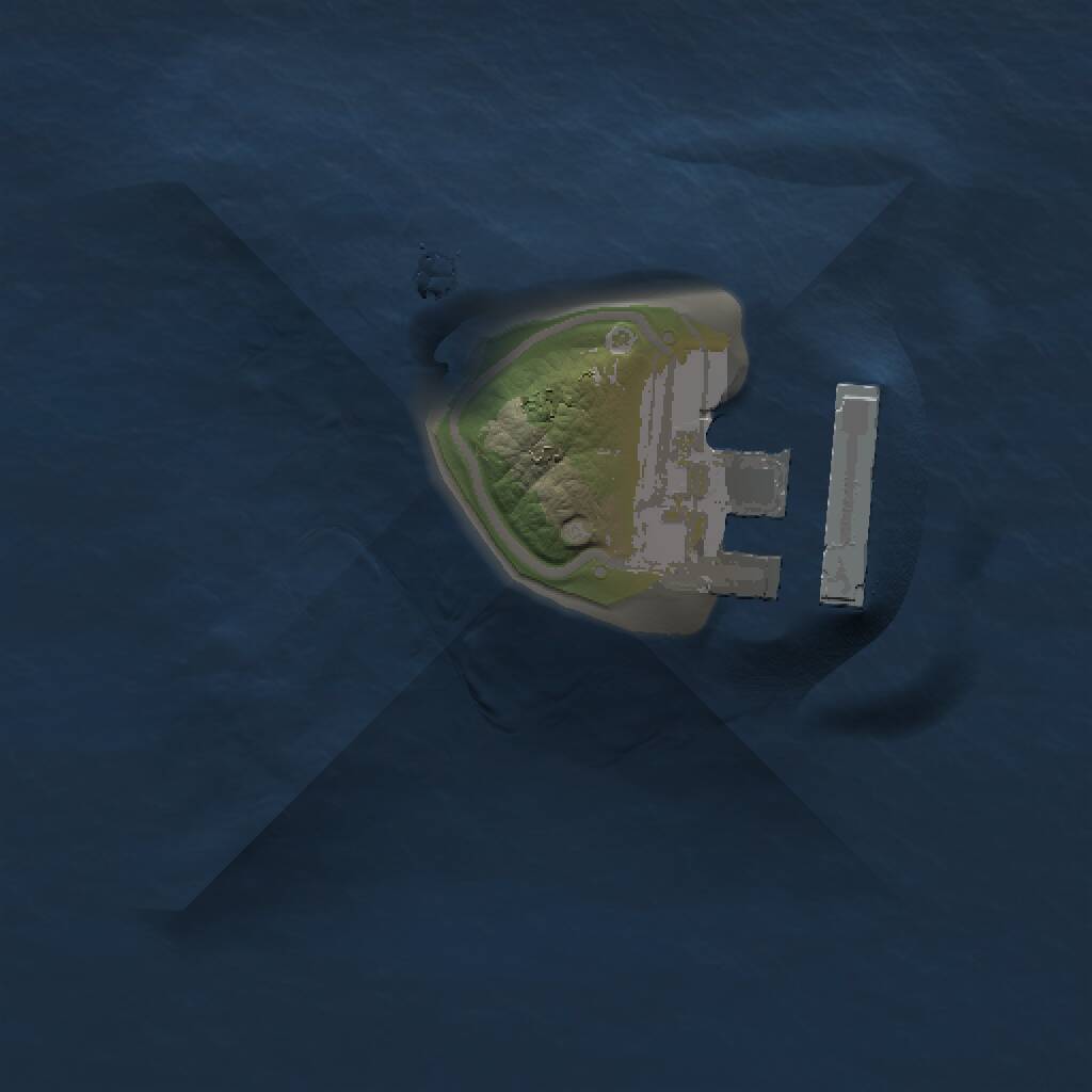 Rust Map: Procedural Map, Size: 1000, Seed: 74, 2 Monuments