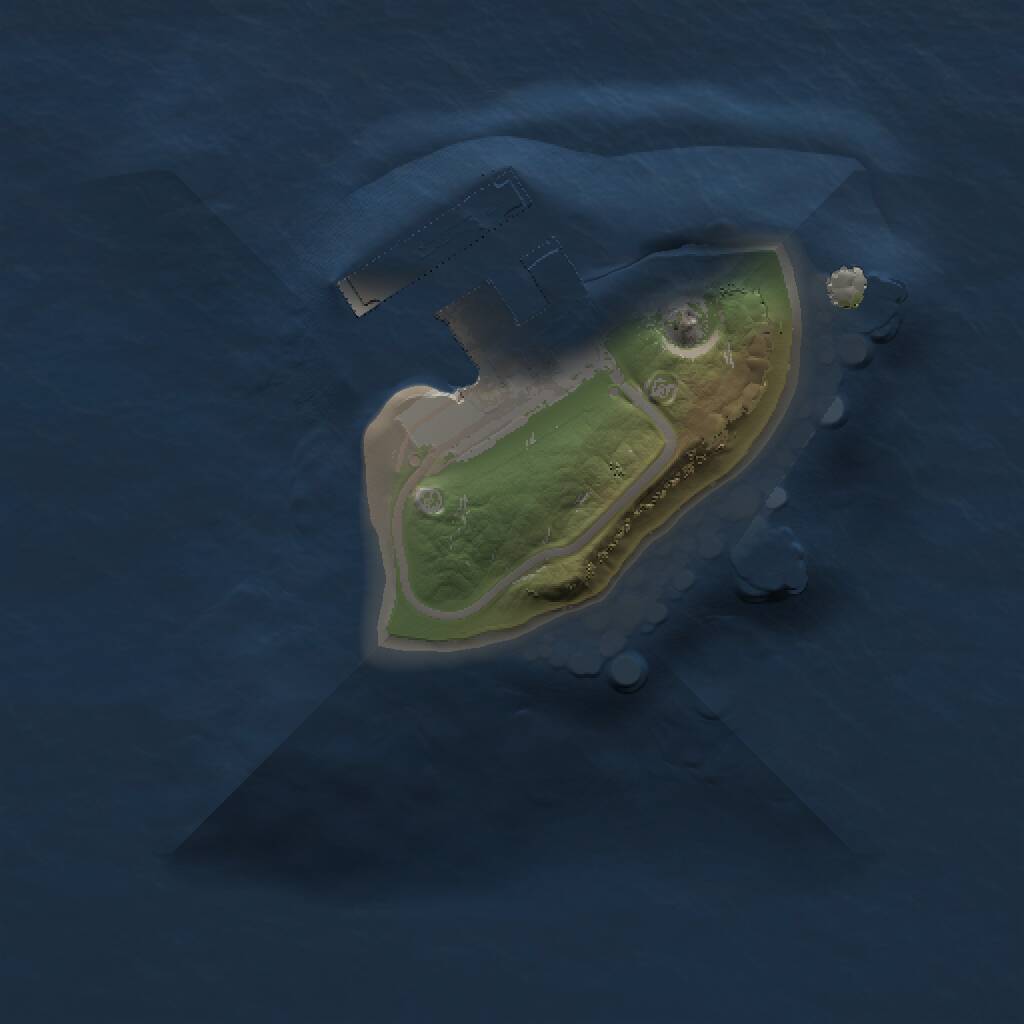 Rust Map: Procedural Map, Size: 1000, Seed: 1379749158, 2 Monuments