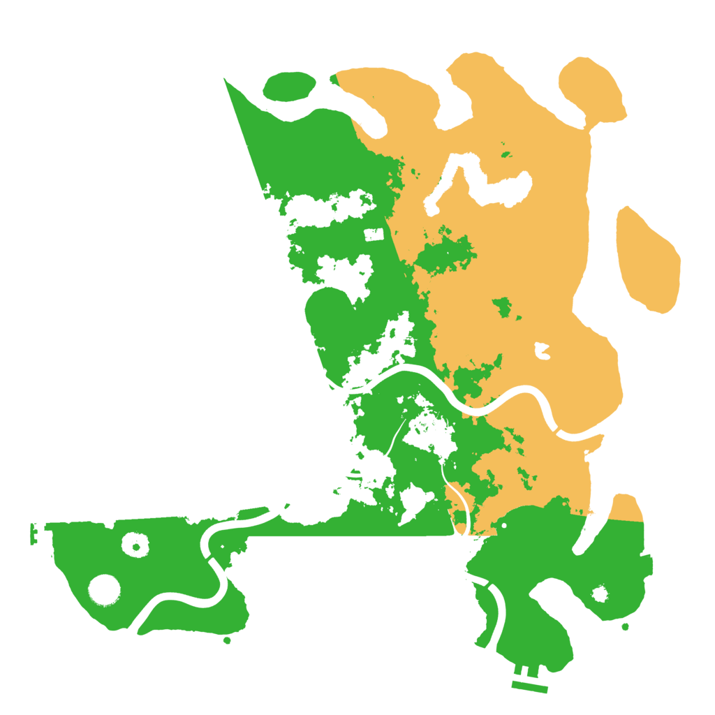 Biome Rust Map: Procedural Map, Size: 4000, Seed: 53469