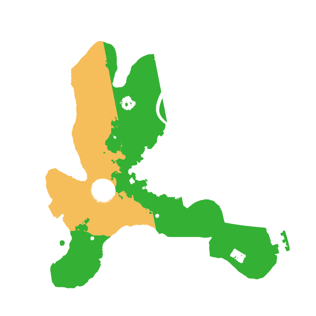 Biome Rust Map: Procedural Map, Size: 2350, Seed: 80085