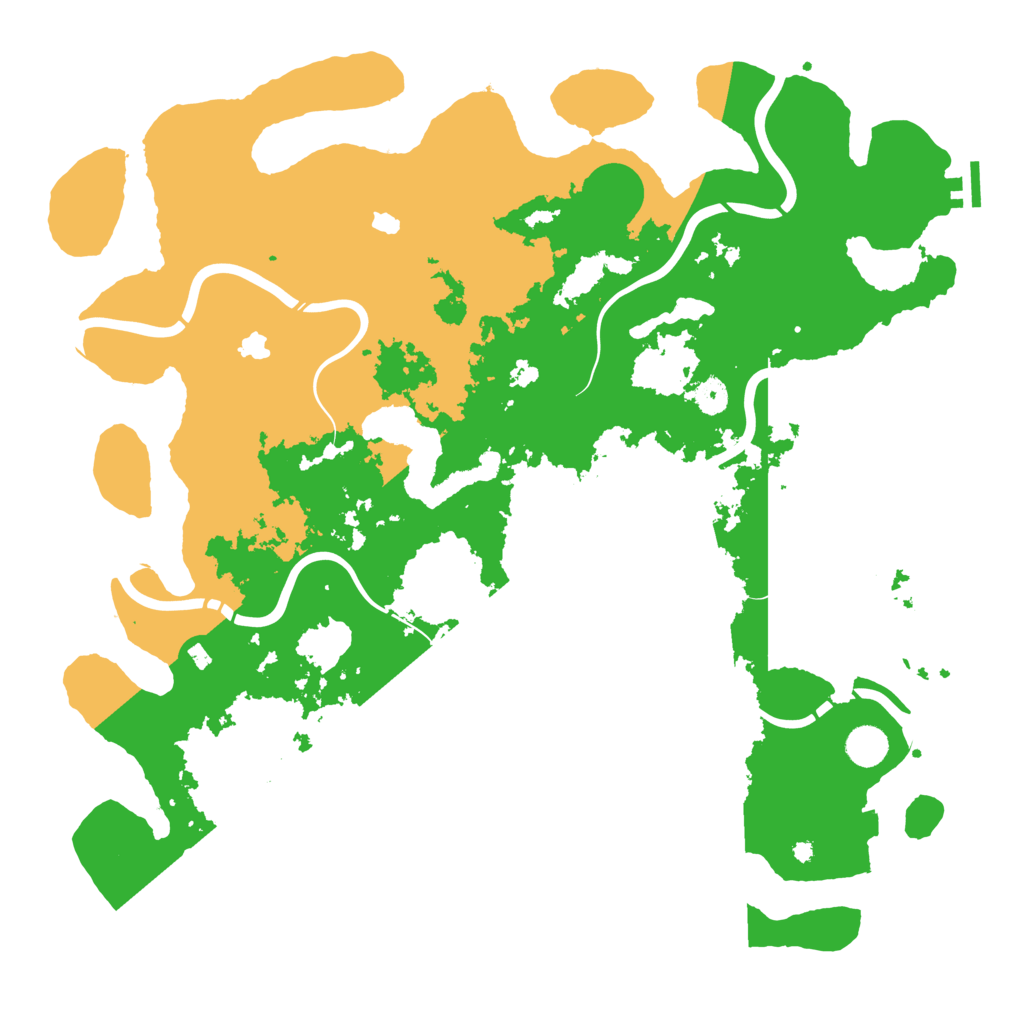 Biome Rust Map: Procedural Map, Size: 4500, Seed: 873179377