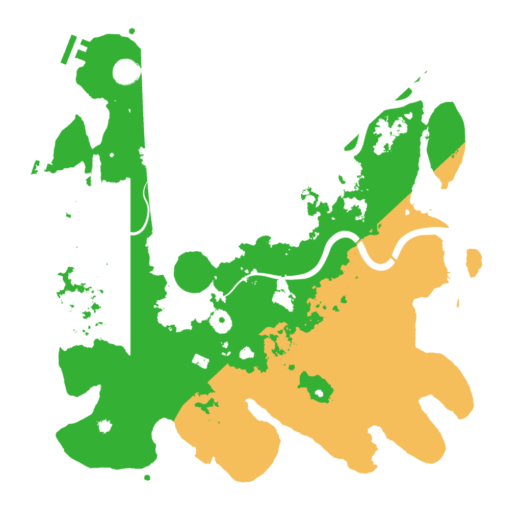 Biome Rust Map: Procedural Map, Size: 3500, Seed: 1743453499