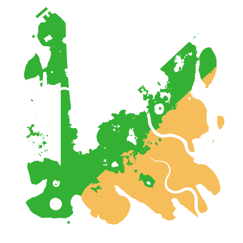 Biome Rust Map: Procedural Map, Size: 3500, Seed: 1743453499