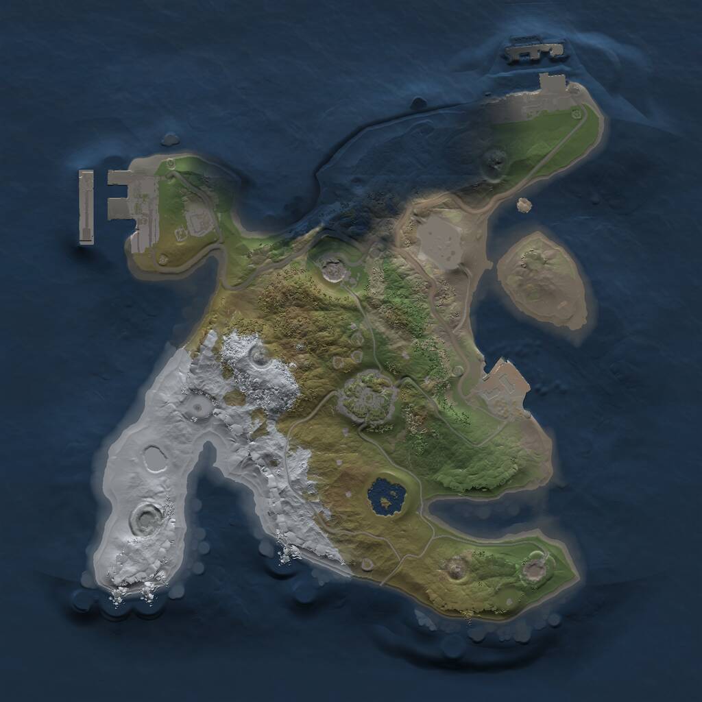 Rust Map: Procedural Map, Size: 1900, Seed: 49000, 5 Monuments