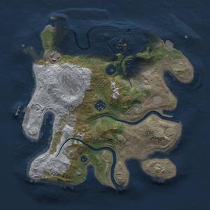 Thumbnail Rust Map: Procedural Map, Size: 3000, Seed: 583166964, 10 Monuments