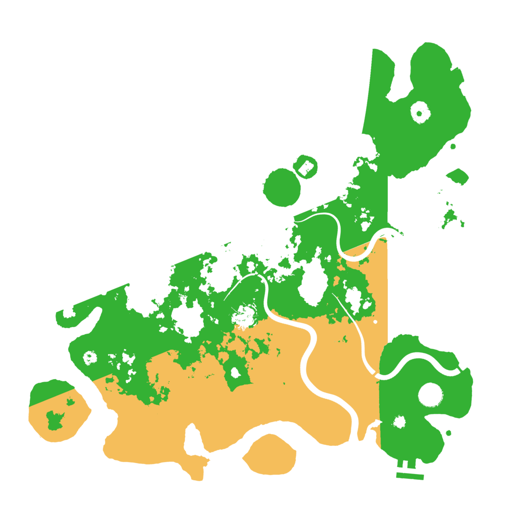 Biome Rust Map: Procedural Map, Size: 3800, Seed: 25987