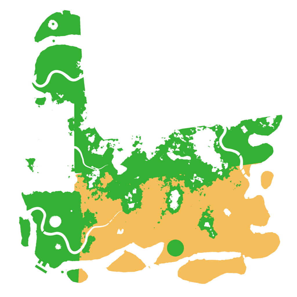 Biome Rust Map: Procedural Map, Size: 4650, Seed: 75051