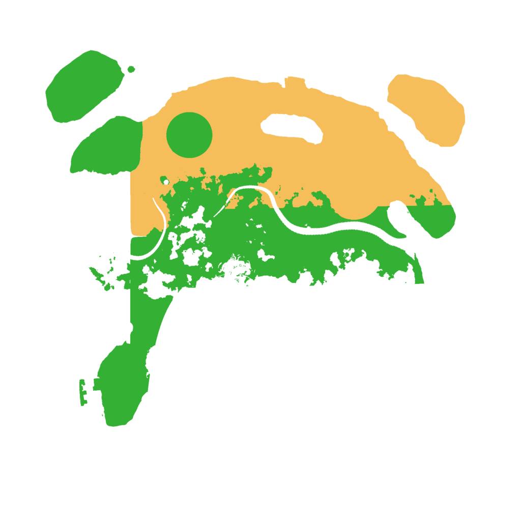 Biome Rust Map: Procedural Map, Size: 3000, Seed: 3473475