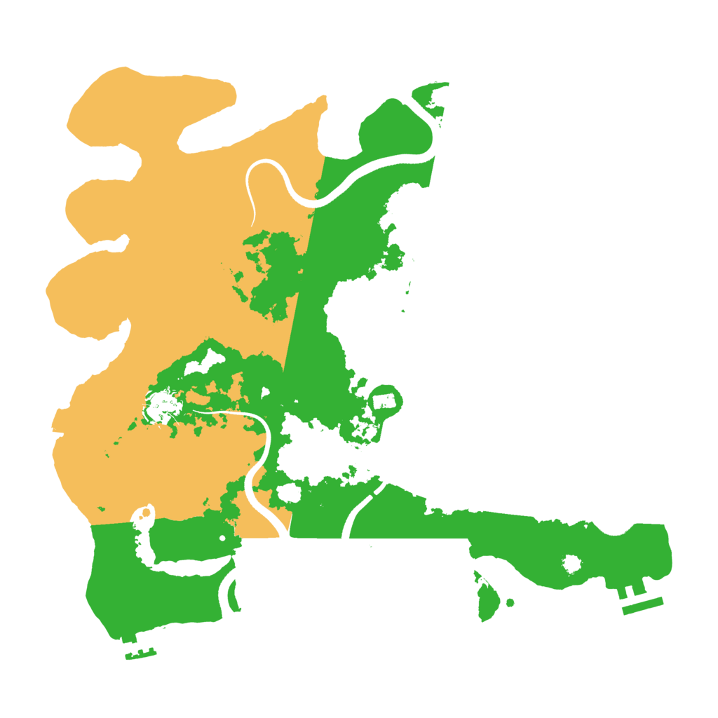 Biome Rust Map: Procedural Map, Size: 3500, Seed: 19940219
