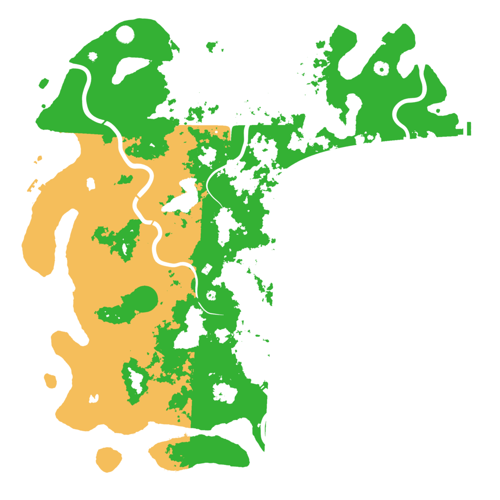 Biome Rust Map: Procedural Map, Size: 5000, Seed: 5434563
