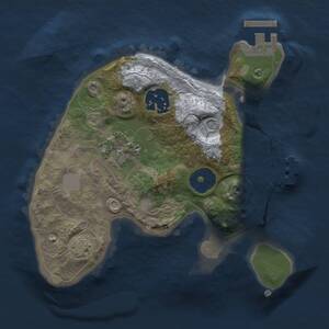 Thumbnail Rust Map: Procedural Map, Size: 2000, Seed: 185834673, 7 Monuments