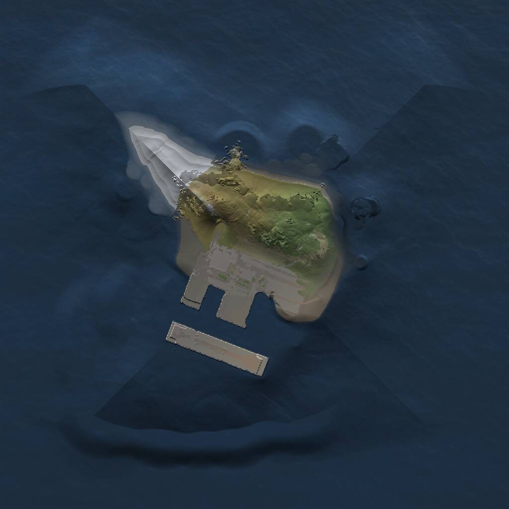 Rust Map: Procedural Map, Size: 1000, Seed: 1027212605, 2 Monuments