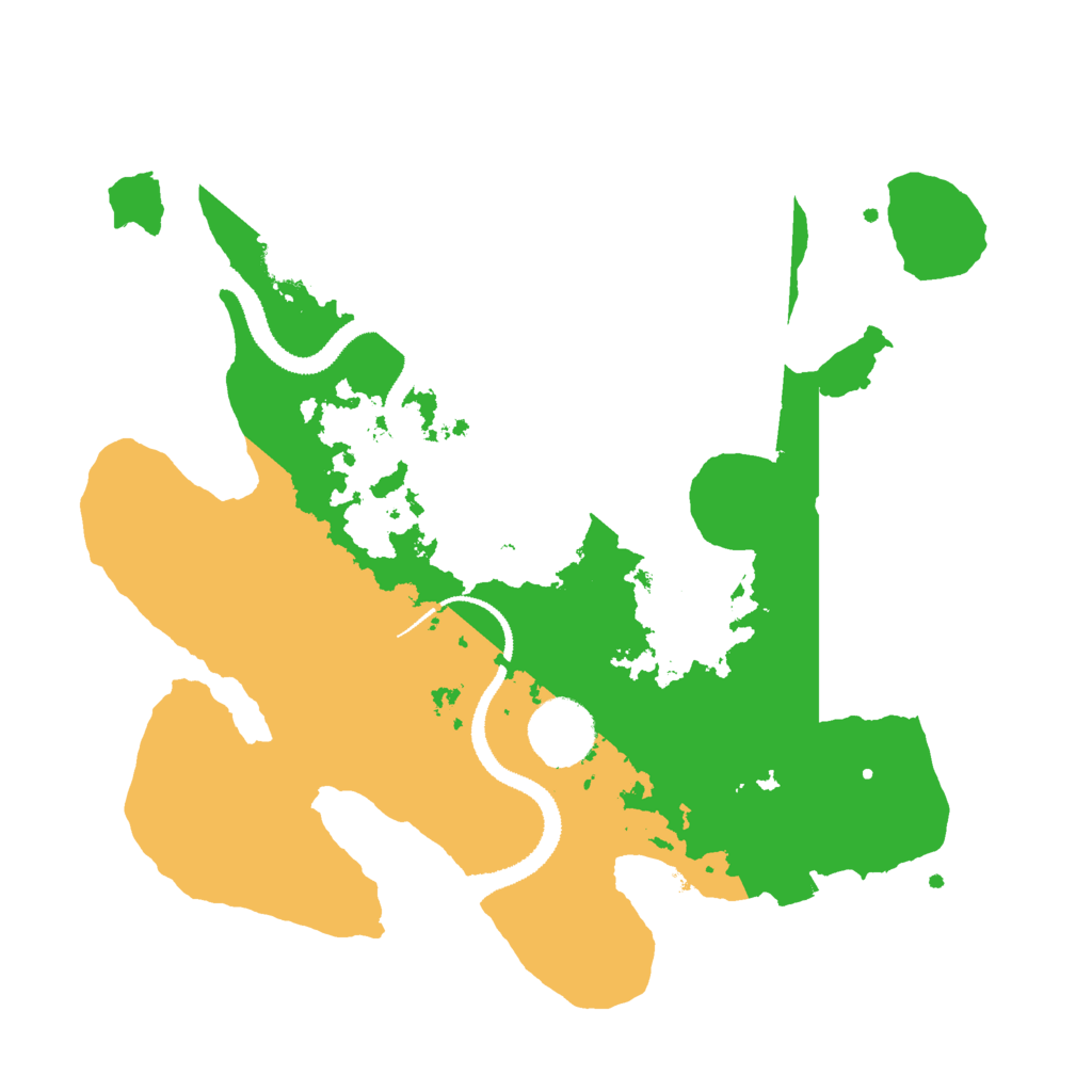 Biome Rust Map: Procedural Map, Size: 3000, Seed: 91696