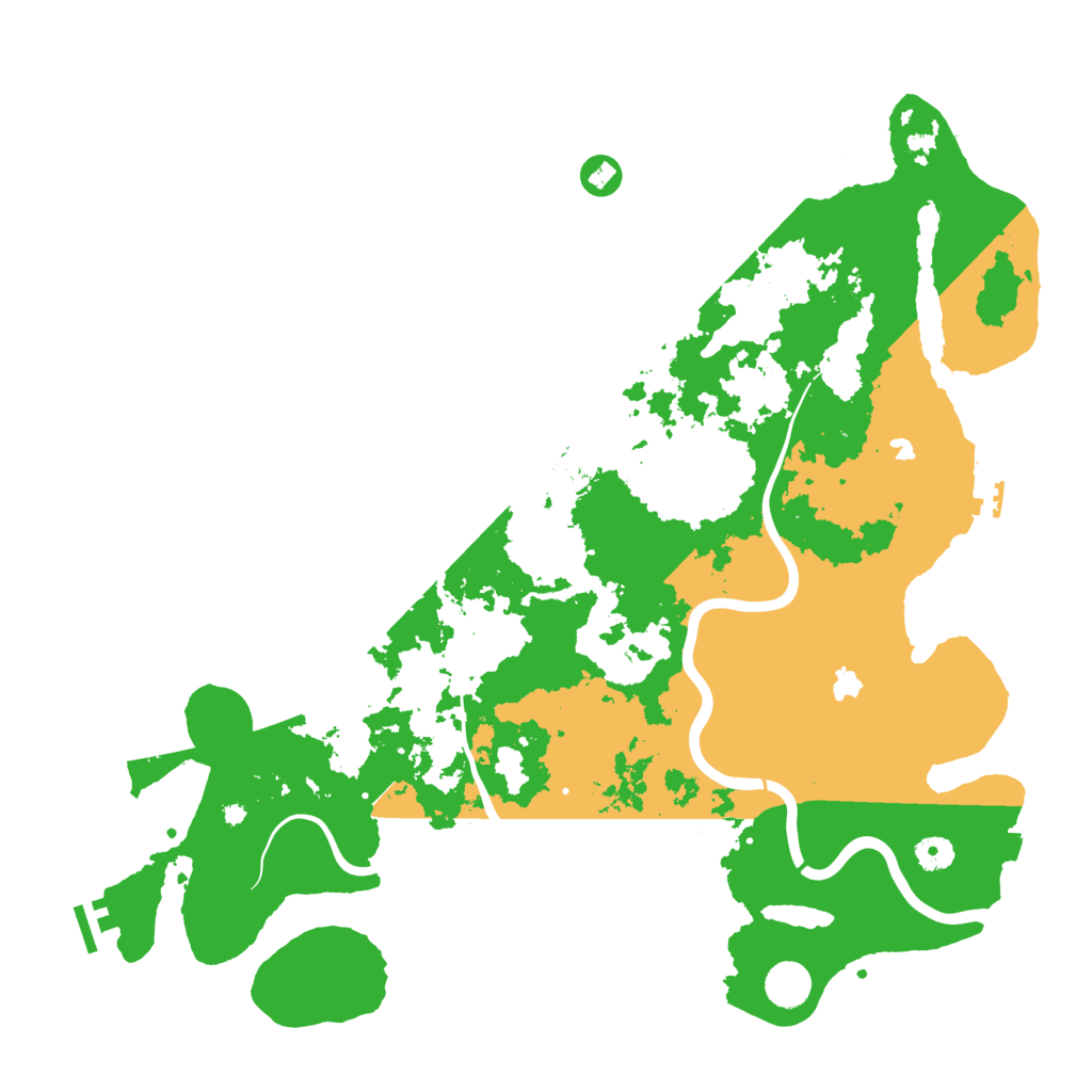 Biome Rust Map: Procedural Map, Size: 4500, Seed: 555519413