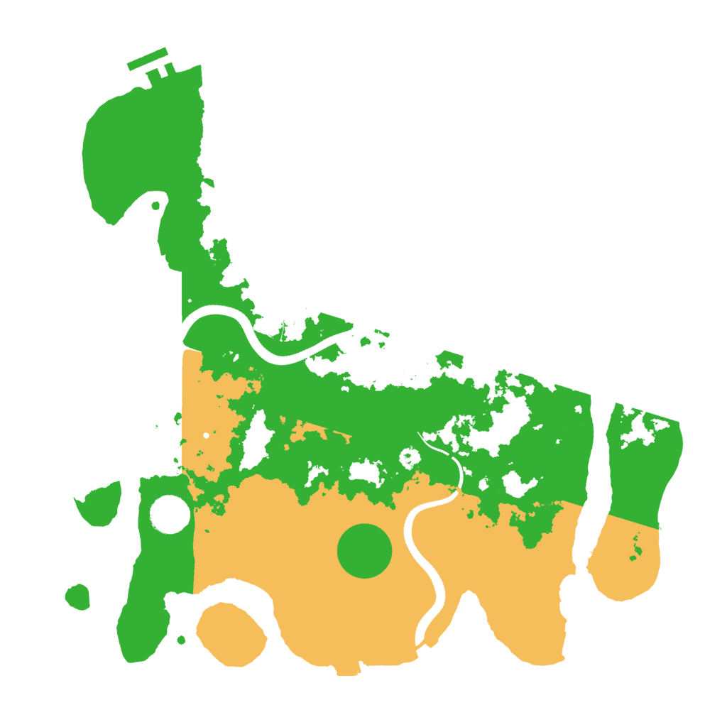 Biome Rust Map: Procedural Map, Size: 3500, Seed: 366607527