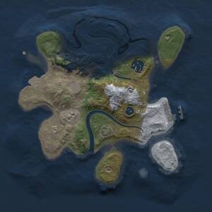 Thumbnail Rust Map: Procedural Map, Size: 2500, Seed: 2025092415, 5 Monuments
