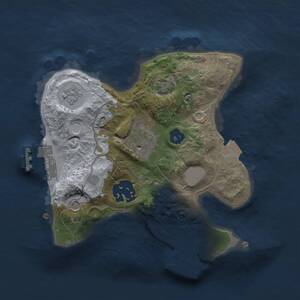 Thumbnail Rust Map: Procedural Map, Size: 2000, Seed: 1544958512, 8 Monuments