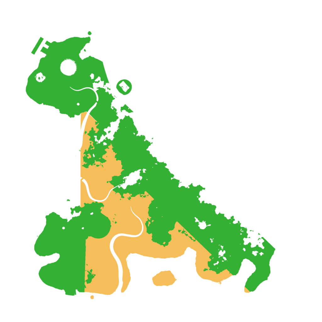 Biome Rust Map: Procedural Map, Size: 3500, Seed: 647523