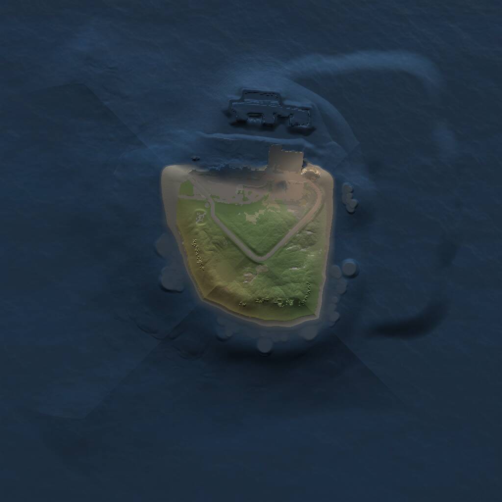 Rust Map: Procedural Map, Size: 1000, Seed: 708186817, 2 Monuments