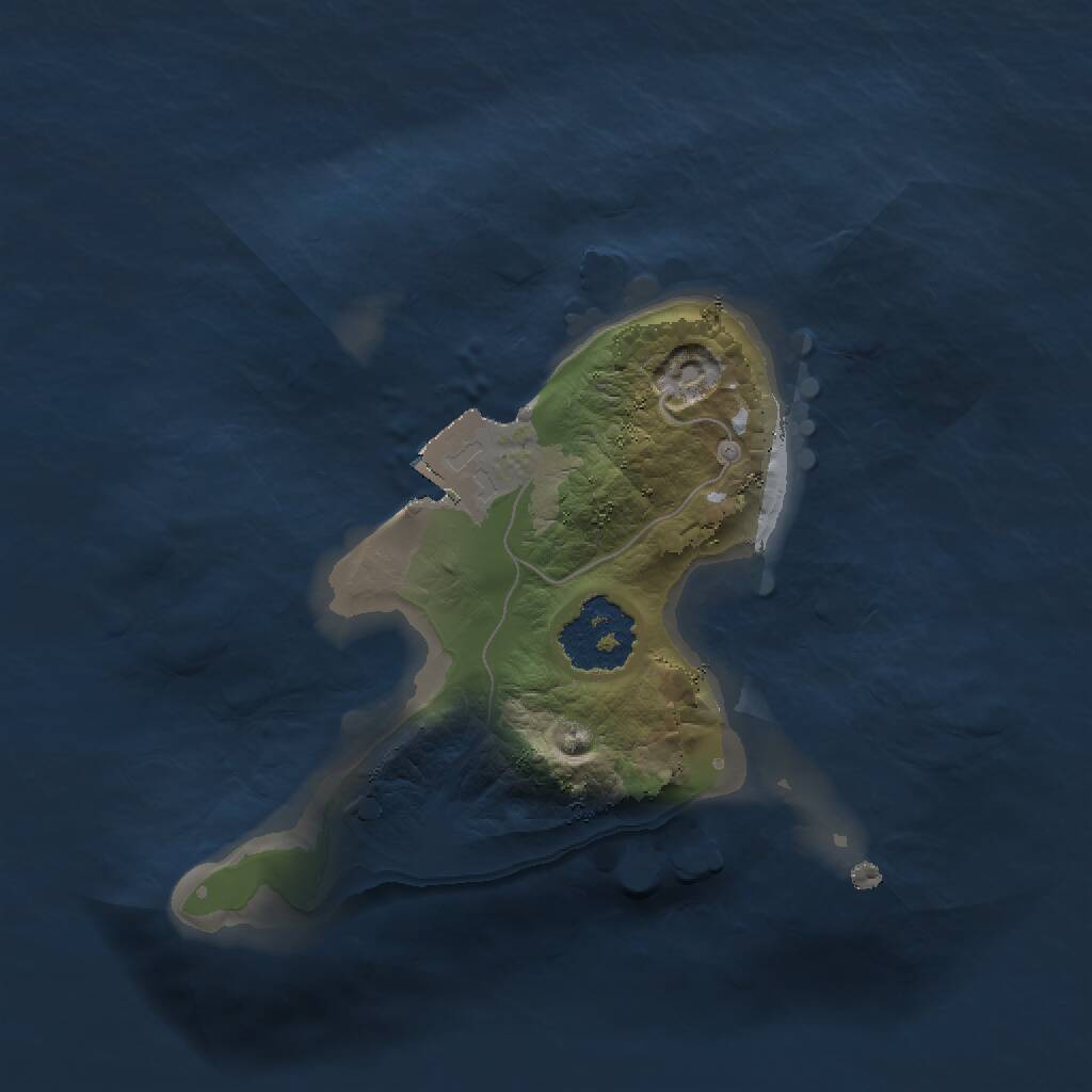 Rust Map: Procedural Map, Size: 1500, Seed: 1223695150, 1 Monuments