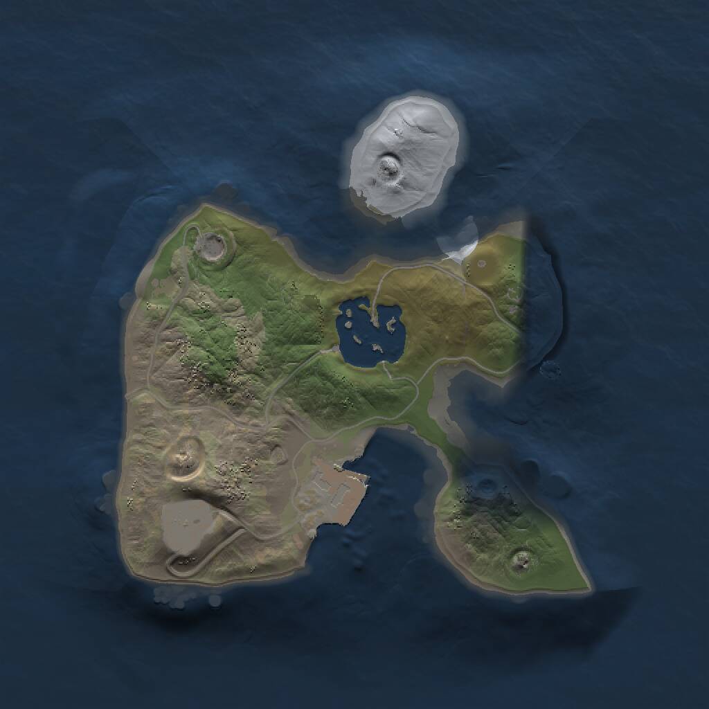 Rust Map: Procedural Map, Size: 1500, Seed: 731300718, 2 Monuments