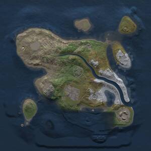 Thumbnail Rust Map: Procedural Map, Size: 2200, Seed: 1271662658, 7 Monuments