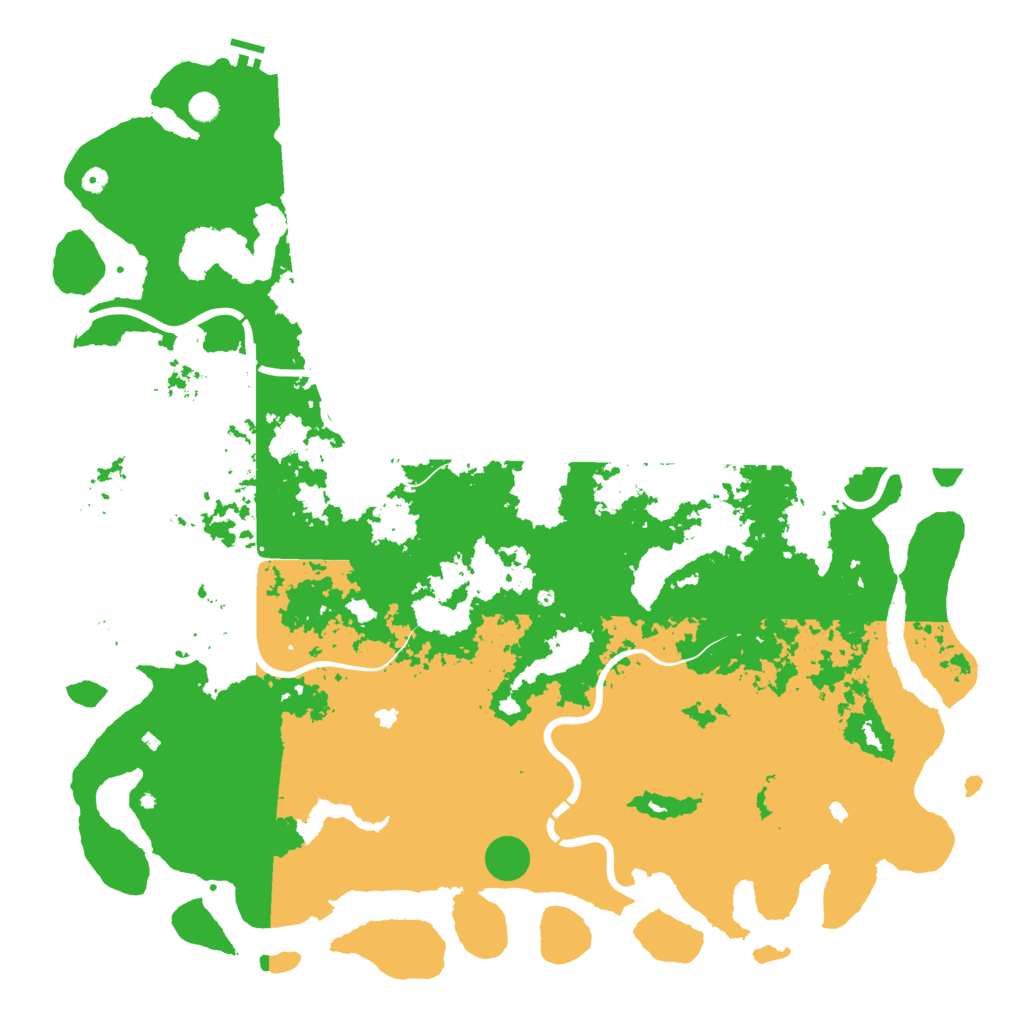 Biome Rust Map: Procedural Map, Size: 6000, Seed: 1687651