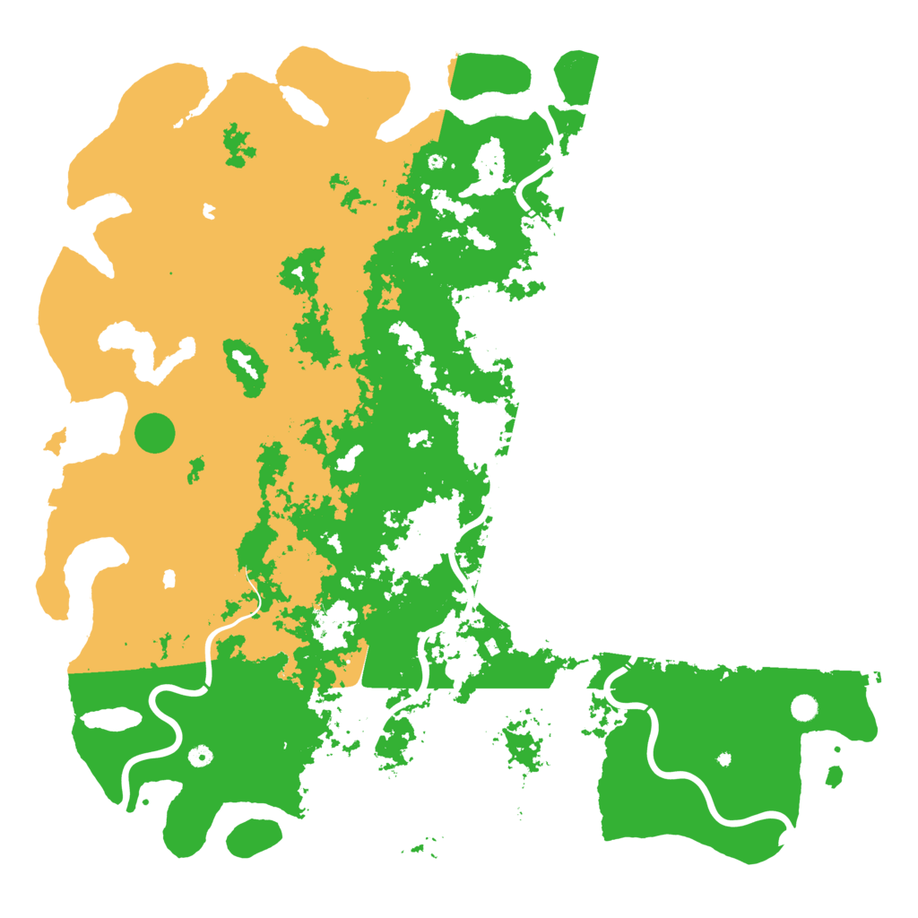 Biome Rust Map: Procedural Map, Size: 6000, Seed: 165219963