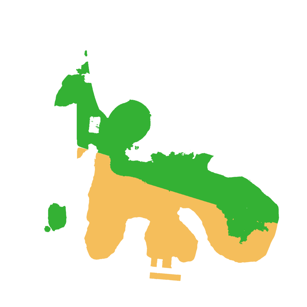 Biome Rust Map: Procedural Map, Size: 2000, Seed: 366607527