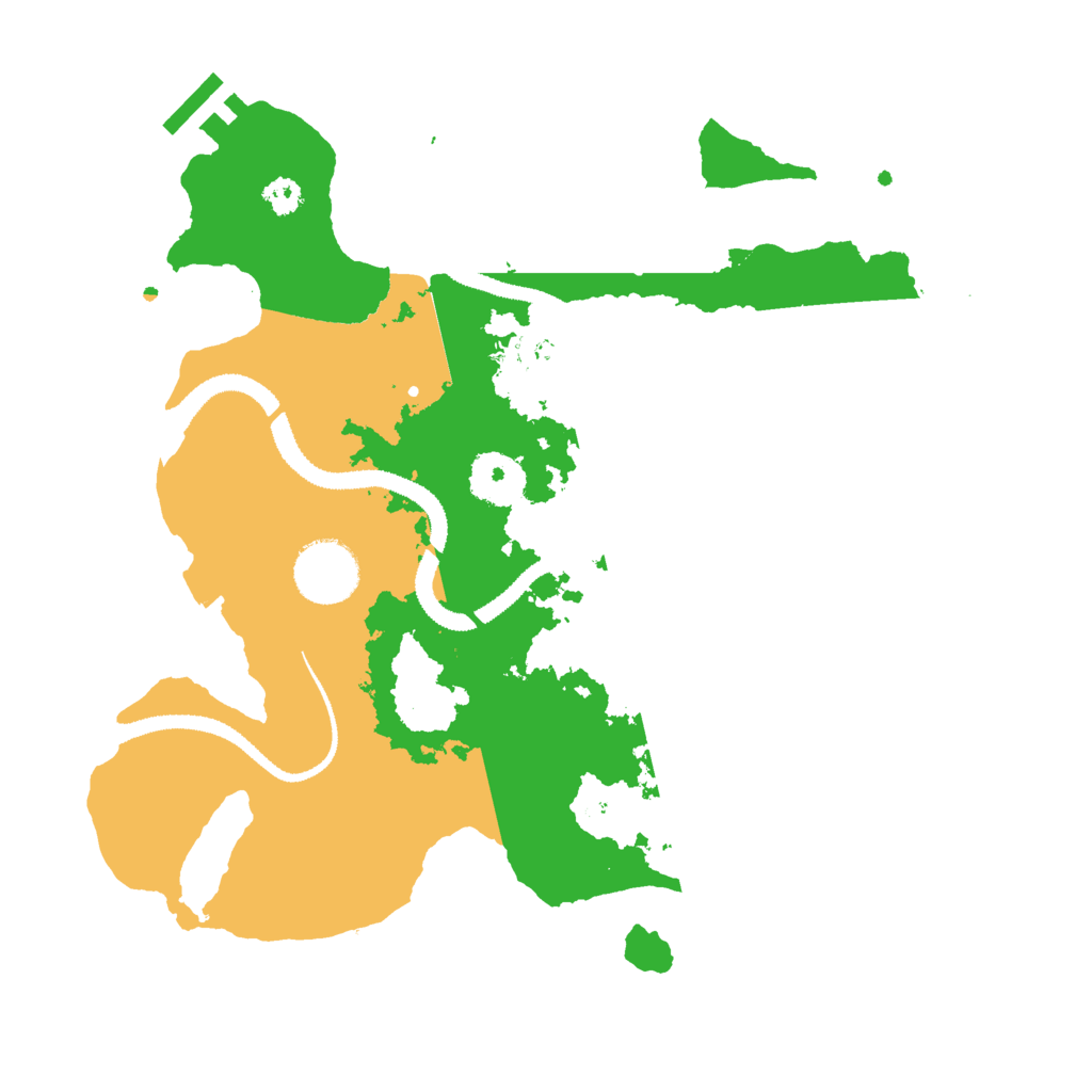 Biome Rust Map: Procedural Map, Size: 3000, Seed: 23541155