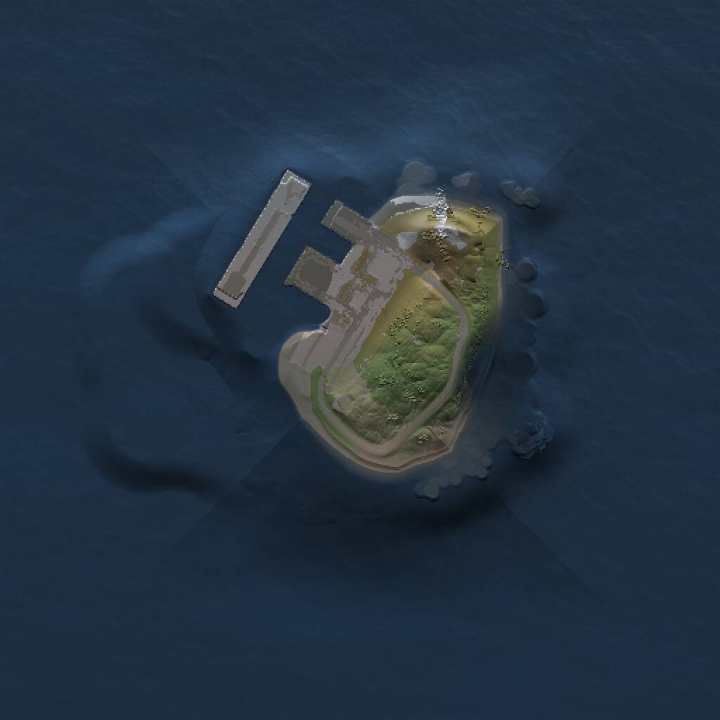 Rust Map: Procedural Map, Size: 1000, Seed: 409670751, 2 Monuments