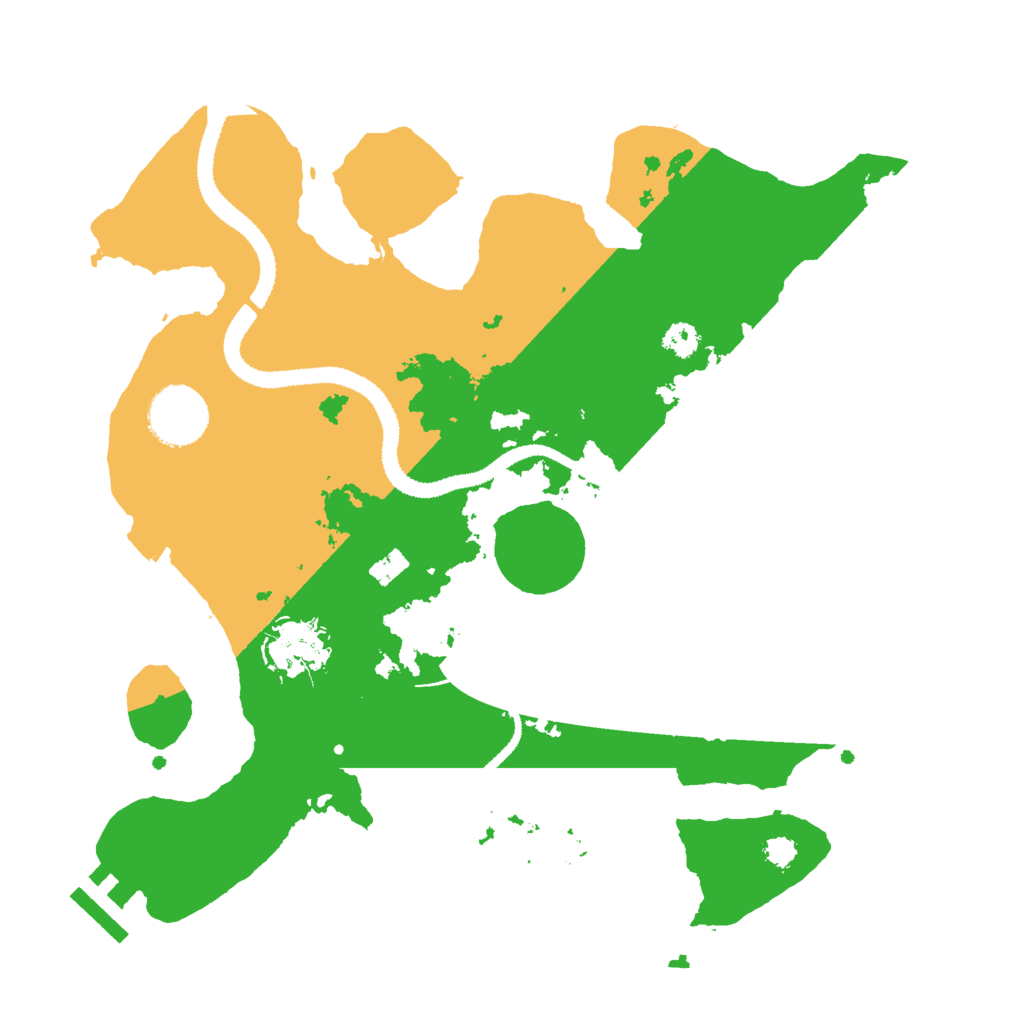 Biome Rust Map: Procedural Map, Size: 3000, Seed: 7176