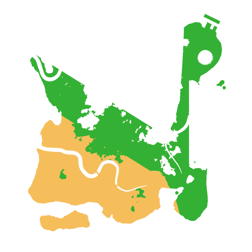Biome Rust Map: Procedural Map, Size: 3000, Seed: 519278
