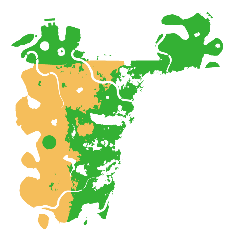 Biome Rust Map: Procedural Map, Size: 4600, Seed: 837461